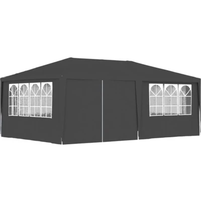 Afbeelding van Partytent met zijwanden professioneel 90 g/m² 4x6 m antraciet