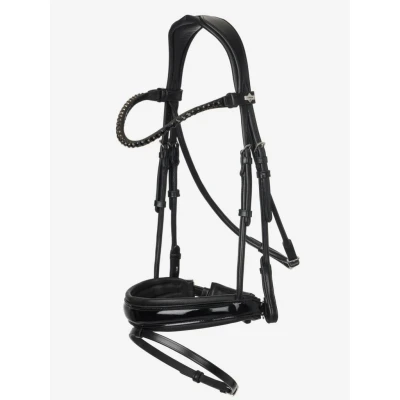 Image de LeMieux Bride Kudos Patent Dressage Noir