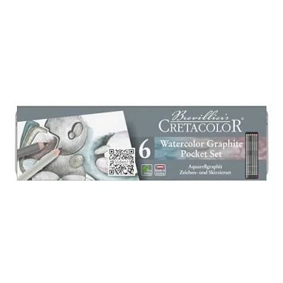 Afbeelding van Cretacolor Grafiet &amp; Aquarel Potloden Set 6 stuks