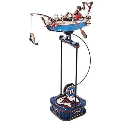 Afbeelding van Robotime Ocean Fisher ROKR Gravity Swing MCD02 Bouwpakket Knutselen Miniatuur
