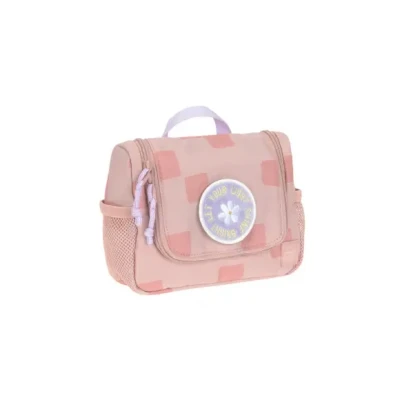 Afbeelding van LÄSSIG Trousse de toilette pour enfant à suspendre Mini sac laver Motif rose