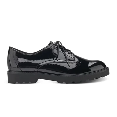 Afbeelding van Tamaris Veterschoenen, Dames, Maat: 36, Black Hoogwaardig imitatieleer