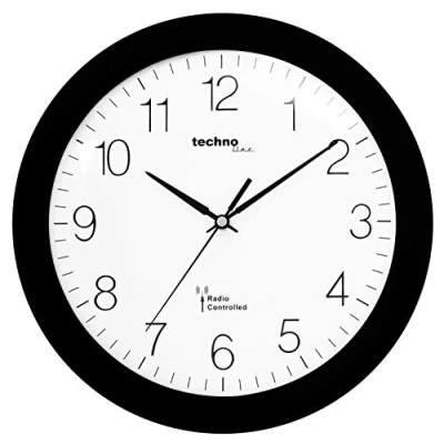 Image de Technoline WT 8000 Horloge murale Radio Pilotee Noir
