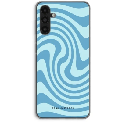Afbeelding van Case Company® hoesje geschikt voor Samsung Galaxy A04s Swirl Blauw Soft Cover Telefoonhoesje Bescherming aan alle Kanten en Schermrand