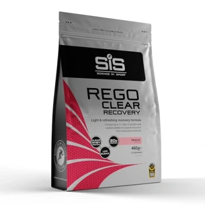 Afbeelding van SIS REGO Clear Whey Isolaat Protein Recovery Drink Proteine ranja Peach Smaak 460 gram 20 eiwit per shake