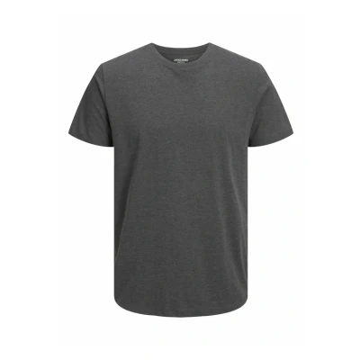 Afbeelding van Jack &amp; Jones TEE Oneck Tshirt basic, Heren, Maat: Small, Dark grey melange