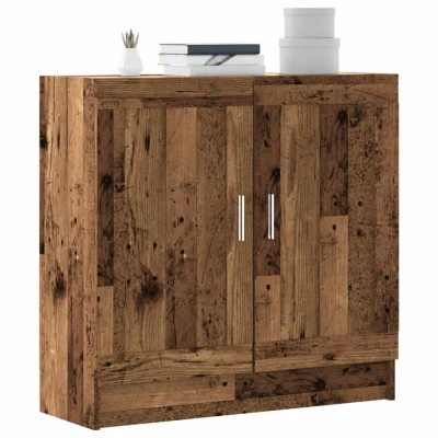 Afbeelding van vidaXL Boekenkast 82,5x30,5x80 cm bewerkt hout oud houtkleurig