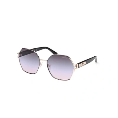 Afbeelding van Guess Zonnebril, Dames, Maat: One Size, Nero viola sfumato specchiato