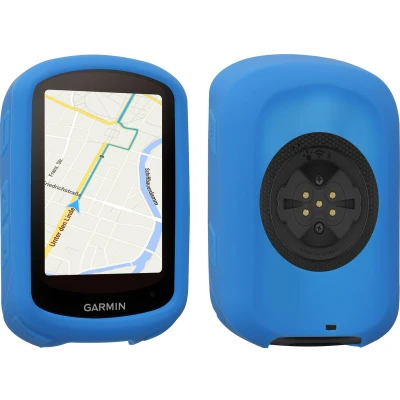 Afbeelding van kwmobile hoes geschikt voor Garmin Edge 840 / 540 Siliconen beschermhoes fietsnavigatie blauw
