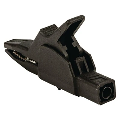 Afbeelding van GEISOLEERDE KROKODILLENKLEM 4mm / ZWART (AK 25) (HM3401)