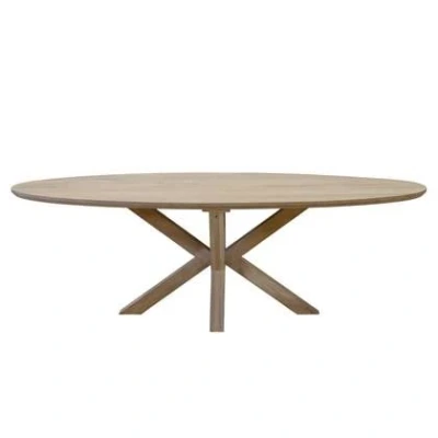 Afbeelding van Eettafel Ovaal Naturel 240cm Mangohout Onno Giga Meubel
