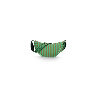 Afbeelding van Pip Studio Freya Half Moon Crossbody Bag Stripe Green