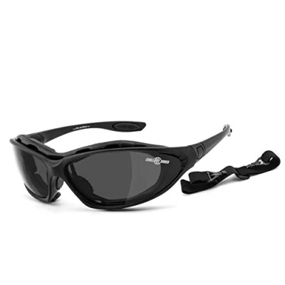 Afbeelding van Chillout Rider® Bikerbril, motorbril, multifunctionele bril, super deal anti condens, winddicht, HLT® veiligheidsglas van kunststof volgens DIN EN 166 Zonnebril