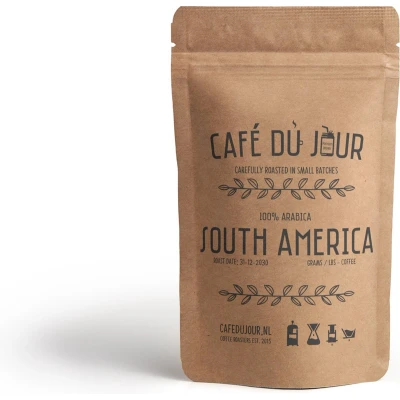 Afbeelding van Café du Jour 100% arabica Zuid Amerika 250 gram vers gebrande koffiebonen