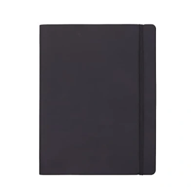 Afbeelding van Amazon Basics Notitieboek, gelinieerd, zachte kaft, XL, zwart, 25 x 20 cm