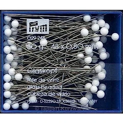 Afbeelding van PRYM GLASKOPSPELDEN 0.80X48MM ZILVER PER PAKJE.