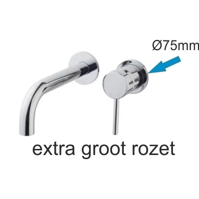 Afbeelding van Wiesbaden rozet 75mm tbv kraangedeelte 29.4151 chroom