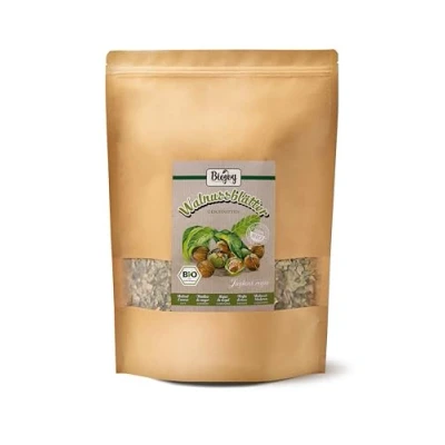 Afbeelding van Biojoy Biologische walnootbladkruidenthee (500 g), gedroogd en gesneden (Juglans regia)