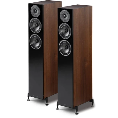 Afbeelding van Wharfedale Diamond 12.4 Vloerstaande luidsprekers Klartity TM drivers Krachtige audioprestaties Walnoot (per paar 2 stuks)