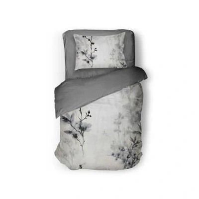 Afbeelding van Eleganzzz Dekbedovertrek Notte Fiori White 140x200/220cm Micropercal Eenpersoons Dekbedovertrekken