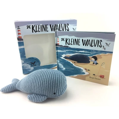 Afbeelding van De kleine walvis met walvisknuffel