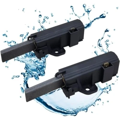 Afbeelding van Lichtblau 2 stuks motorkoolborstels voor wasmachine en droger I koolborstels 4006020152 reserveonderdelen AEG Privileg Electrolux Quelle SOLE Motor 481281719419