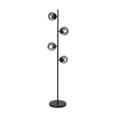 Afbeelding van Atmooz Vloerlamp Twister E14 Metaal Zwarte Staande Lamp