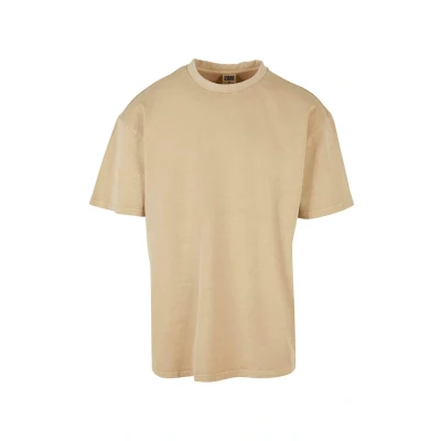 Afbeelding van Urban Classics Oversized Garment DYE TEE Tshirt basic, Heren, Maat: XL, Unionbeige
