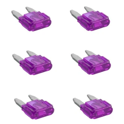 Afbeelding van Pro Plus Steekzekeringen Mini 3 Ampère Paars 6 stuks