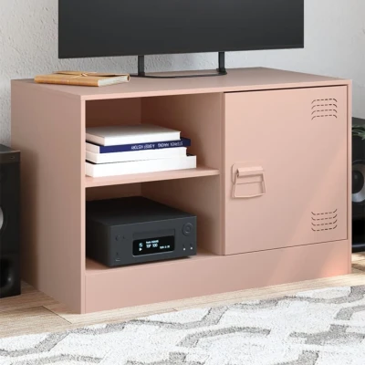 Afbeelding van Tv meubel 67x39x44 cm staal roze