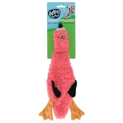 Afbeelding van Adori Hondenspeelgoed Skinny Flamingo Knuffel 40 cm Roze