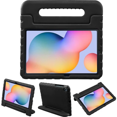 Afbeelding van iMoshion Tablet Hoes Kinderen Geschikt voor Samsung Galaxy Tab S6 Lite (2022) / Kidsproof Backcover met handvat Zwart