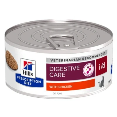 Afbeelding van Hill&#039;s Prescription Diet I/D Digestive Care Blik Kattenvoer Kip 156 g