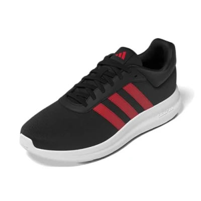Afbeelding van adidas LITE RACER 4.0 SHOES Herenschoenen, Core Zwart/Better Scarlet/Better Scarlet