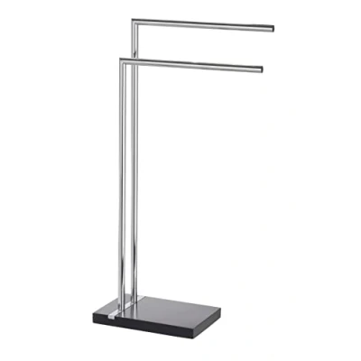 Afbeelding van Wenko Handdoekhouder Noble 45,5 X 82 Cm Staal Chroom/zwart