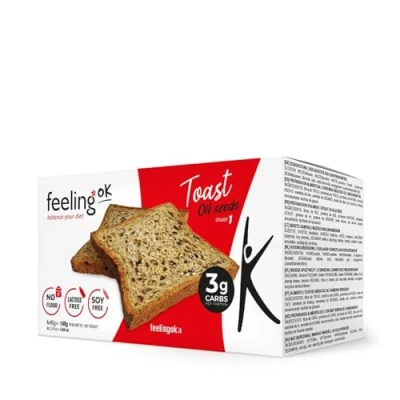 Afbeelding van FeelingOK Toast Oliezaden (16 stuks)