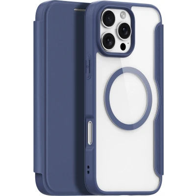 Afbeelding van Dux Ducis Skin X Pro Series Book Case MagSafe Compatible Geschikt voor iPhone 16 Max Hoesje Blauw