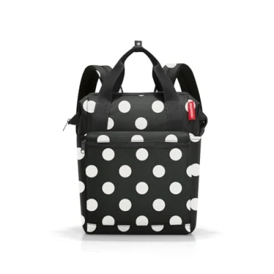 Afbeelding van Reisenthel Allrounder R Schouder/ Rugtas 12L Dots Wit