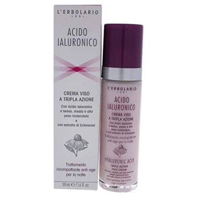 Afbeelding van L&#039;Erbolario Nachtcrème met drievoudig effect, per stuk verpakt (1 x 50 ml)