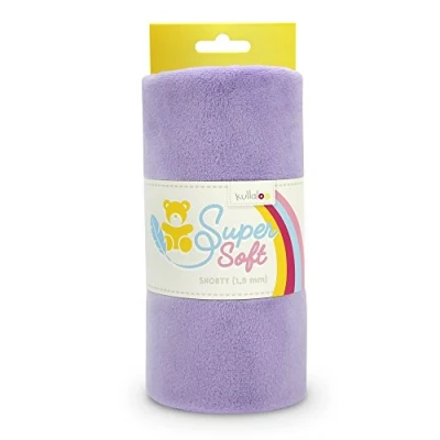 Afbeelding van Kullaloo 62312 SB pluche stof 100 x 75 cm in de banderol, Minky, lavender, 9 21