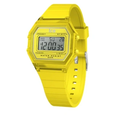 Afbeelding van Ice Watch Retro Electric Clear Small Digitaal horloge voor kinderen, Maat: One Size, Yellow