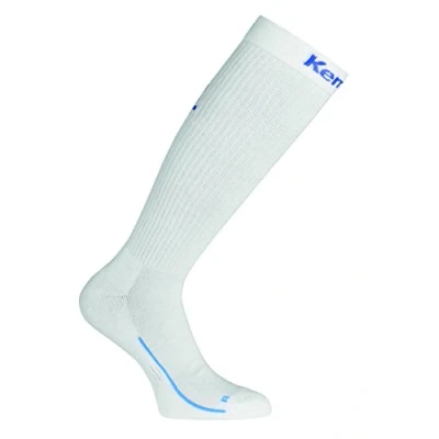 Afbeelding van Kempa Kousen Lang Wit Royal Blauw Maat 36 40