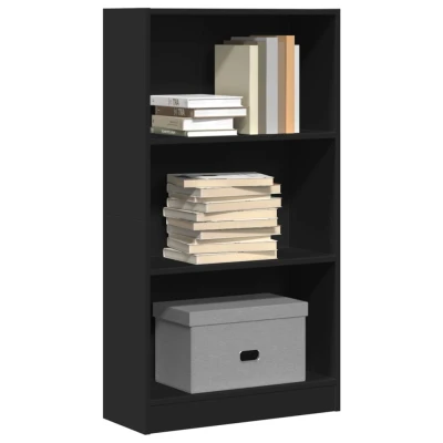 Afbeelding van vidaXL Boekenkast 60x24x109 cm bewerkt hout zwart