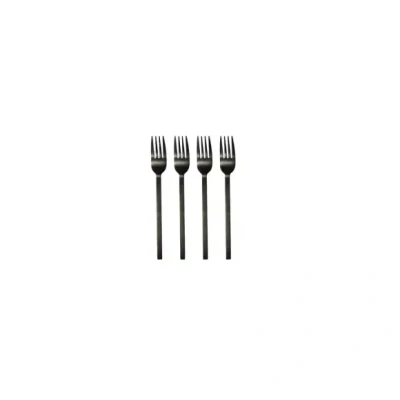Afbeelding van Leeff Vorkjes &#039;Charlot&#039; (Set van 4, Zwart)