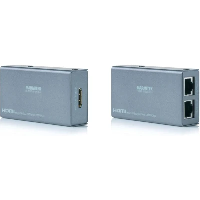 Afbeelding van HDMI extender Ethernet Marmitek MegaView 60 via 2 CAT 5 (UTP) kabels Full HD 1080p 30 m bekijk je inhoud elders op tv zonder kwaliteitsverlies