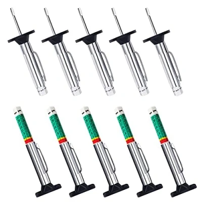 Afbeelding van GODESON Tire tread depth meter, 6 zijdige intelligente kleurcode meting (meting van de bandprofieldiepte in 25 mm / 32 inch (10 stuks)