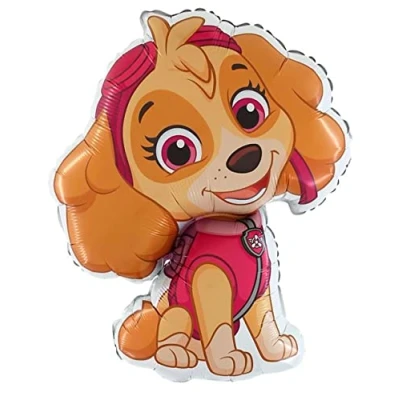 Afbeelding van Ballonheld Paw Patrol Skye opblaasbare ballon, ca. 80 cm, geschikt voor helium, lange drijfduur kinderen