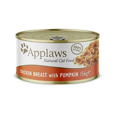 Afbeelding van Applaws Blik Cat 156 gram Smaak KIPFILET &amp; POMPOEN