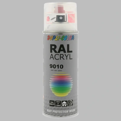 Afbeelding van Motip Dupli Color Spuitbus Acryl Mat RAL 9010 Zuiver Wit
