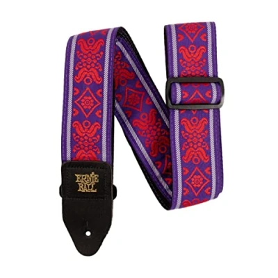Afbeelding van Ernie Ball Jacquard Royal Flush Red Gitaarband
